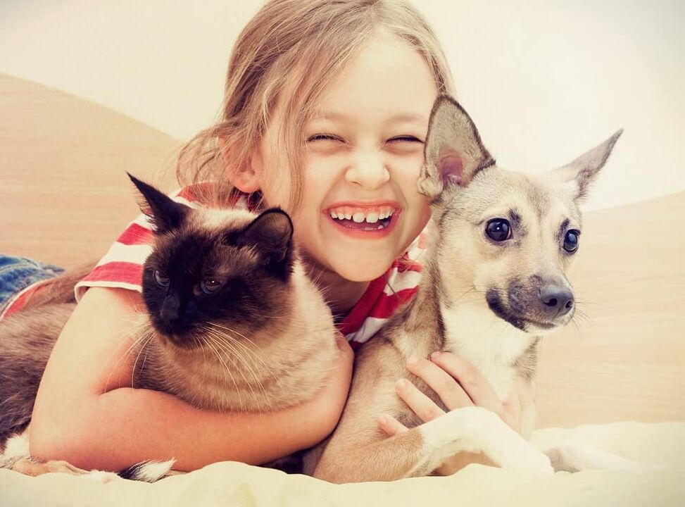 Pets can be a risk of helminth infection, especially for children