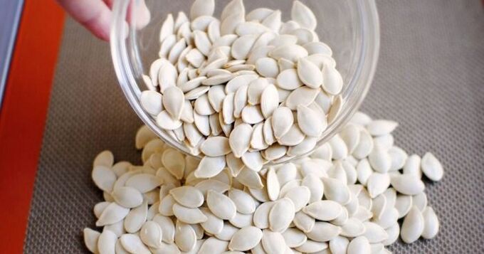 pumpkin seeds from worms to a child